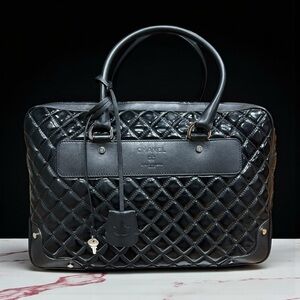 CHANEL Black Viaggio Travel Bag & Orig Dust Bag